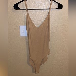 Tan forever 21 body suit